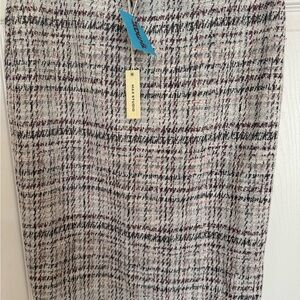 Max Studio Black and White Pencil Skirt Knee-Length